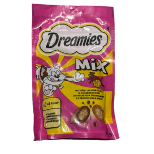 تشویقی دریمیز گربه با طعم گوشت و پنیر  Dreamies Cat Treats with Meat and Cheese Flavor