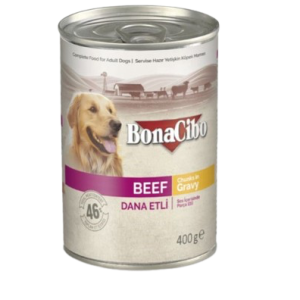 کنسرو سگ بوناسیبو با طعم گوشت گاو (Bonacibo Canned Dog Food)