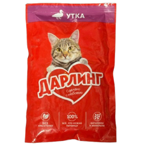 پوچ گربه دارلینگ طعم اردک خورشتی Darling for cats duck